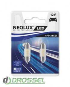 Neolux NF6431CW-02B / NF6436CW-02B / NF6441CW-02B (C5W) 6000K