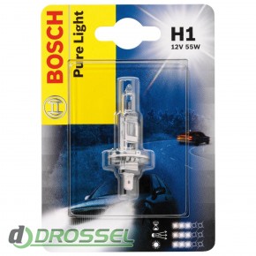 Лампа галогенная Bosch Pure Light 1987301005 (H1)-1