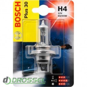Лампа галогенная Bosch Plus 30 1987301002 (H4)-1