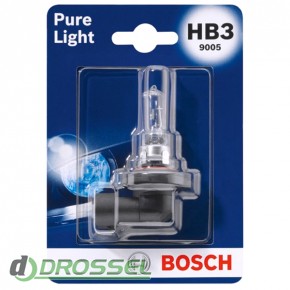 Лампа галогенная Bosch Pure Light 1987301062 HB3 (9005)-1