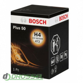 Лампа галогенная Bosch Plus 50 1987302049 (H4)-1