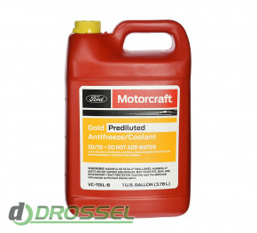 Ford Motorcraft Gold Prediluted Antifreeze / Coolant (VC-7DIL-B)