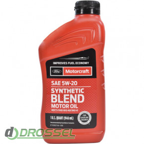 Ford Motorcraft Synthetic Blend Motor Oil 5w-20