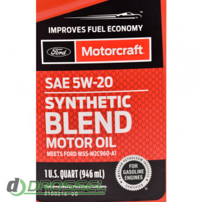 Ford Motorcraft Synthetic Blend Motor Oil 5w-20_4