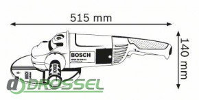 Размеры шлифмашины Bosch GWS 22-230 H Professional (0601882103)
