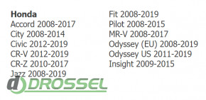 Совместимость с моделями авто: