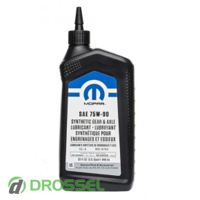 Chrysler Mopar 75W-90 GL-5 Synthetic Gear & Axle Lubricant