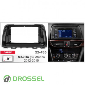  Carav 22-435  Mazda 6 (2012-2015), 2DIN / 9'