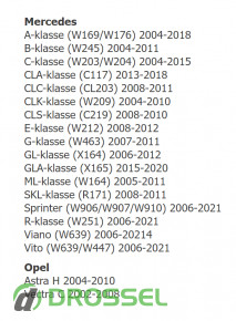 Совместимость с моделями авто: