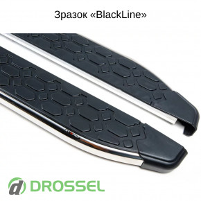 Боковые пороги (подножки) Omsa Line BlackLine brr027+bkl173_4