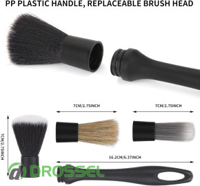 Detailer Car Cleaning Brush Kit