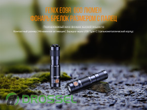 - Fenix E09R Luminus SST20 ANSI 600  Li-Po
