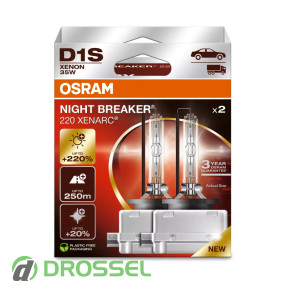 Osram D1S Xenarc Night Breaker 220 66140XN2-2HB Duobox +220%