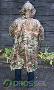 Плащ-палатка тактическая (пончо-дождевик) мультикам Kirasa 481