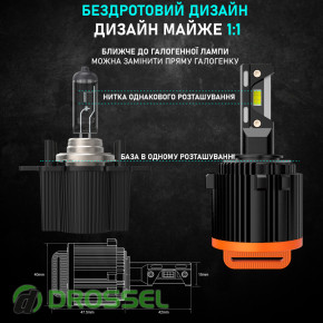  (LED)  Infolight S3 H7 VW v2 6000K 60W Can-Bus