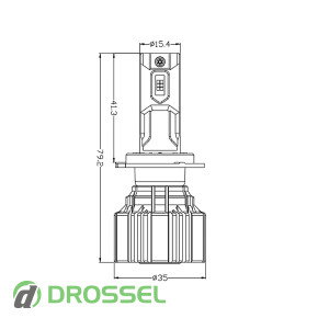 Vision R H7 5500K  LED  Can Bus 