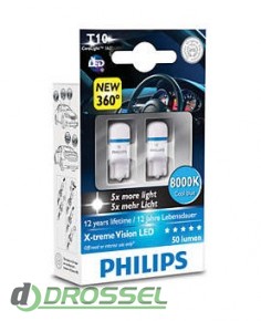   Philips X-tremeVision (T10 / W5W) 12799 LED