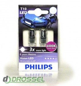   Philips Vision WBT10 (T10 / W5W) 12934LEDX2