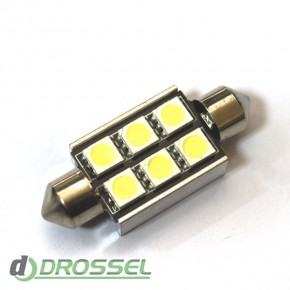   LED C5W (SV8,5) CAN 5050 6SMD 36mm White (