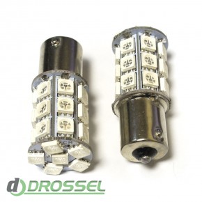   LED S25 (P21W 1156 BA15S) 5050 27SMD Yellow (