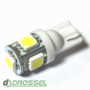   LED T10 (W5W) 5050 5SMD White ()