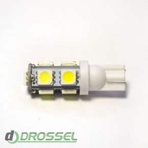   LED T10 (W5W) 5050 9SMD White ()_2