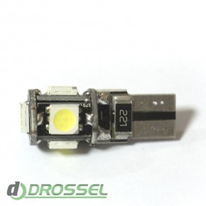   LED T10 (W5W) CAN 5050 5SMD White ()_2