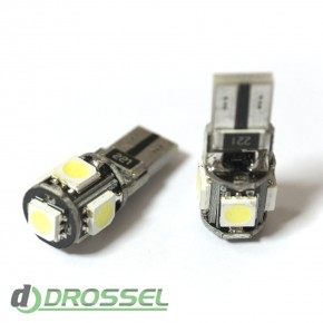   LED T10 (W5W) CAN 5050 5SMD White ()_5