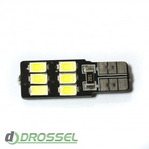   LED T10 (W5W) CAN 5630 6SMD White ()_2