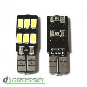   LED T10 (W5W) CAN 5630 6SMD White ()_3