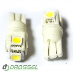   LED T10 (W5W) CERAMIC 5050 5SMD White ()