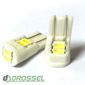   LED T10 (W5W) CERAMIC 5630 6SMD White ()