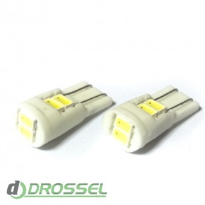   LED T10 (W5W) CERAMIC 5630 6SMD White ()