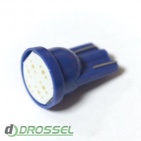   LED T10 (W5W) COB 1PC 6 chip Blue ()