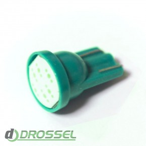   LED T10 (W5W) COB 1PC 6 chip Green ()